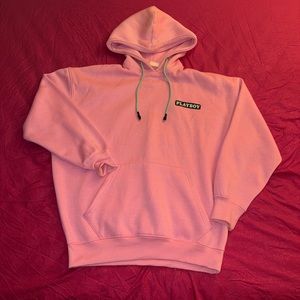 Oversized Playboy x Misguided Hoodie Sweatshirt